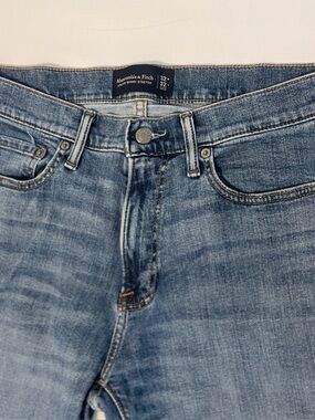 Abercrombie & Fitch Med Blue Distressed Denim Jeans